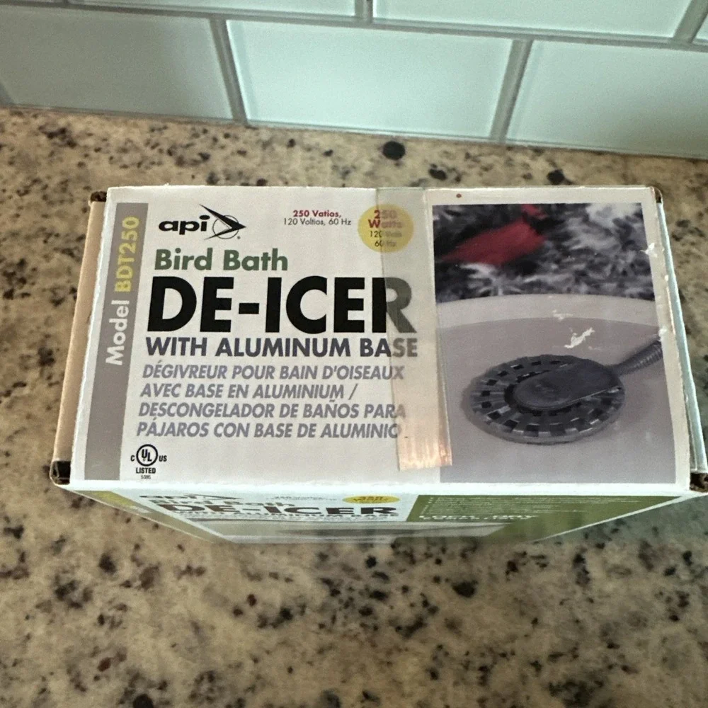 API Bird Bath De-Icer w/Aluminum Base, 250 Watt Model BDT250 LOCKNDRY Compatible